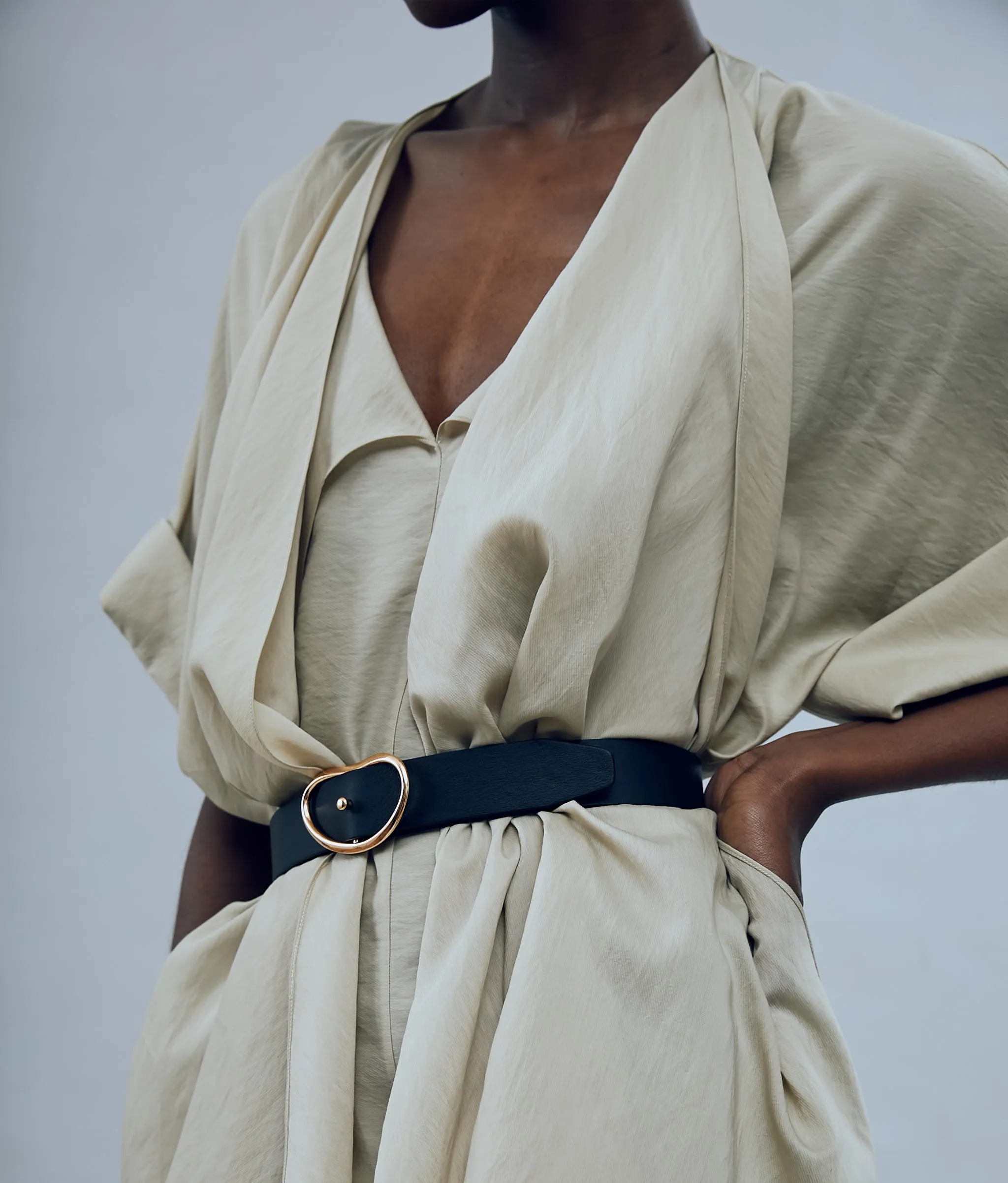 Wide Georgia Belt in Black sold by Lizzie Fortunato product image thumbnail 2