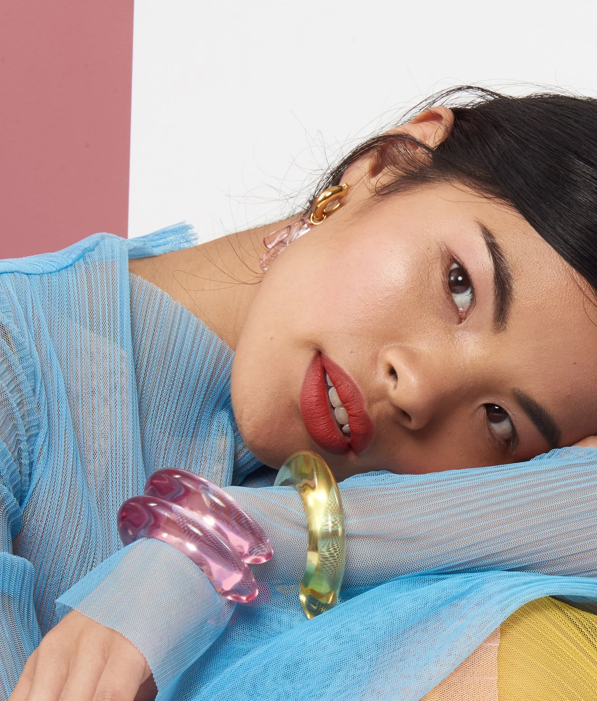 Ridge Cuff in Rose sold by Lizzie Fortunato product image thumbnail 2