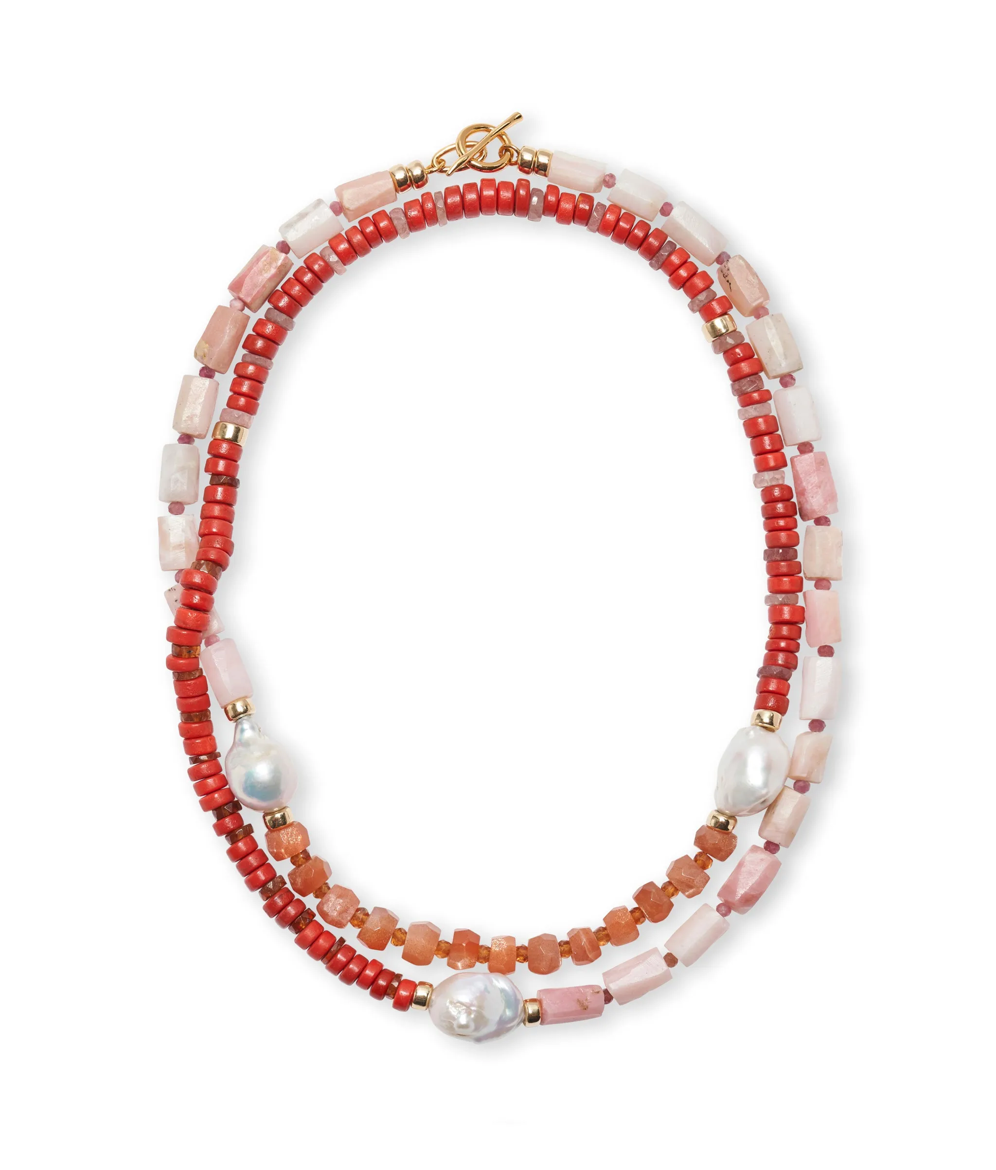 Cabana Necklace in Panama Pink sold by Lizzie Fortunato