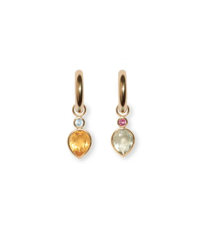 12mm 14k Gold Mood Hoops in Gumdrop made by Lizzie Fortunato