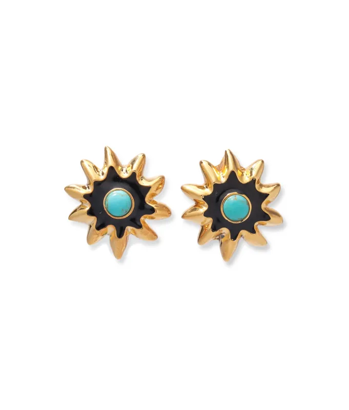 Helios Stud Earrings made by Lizzie Fortunato