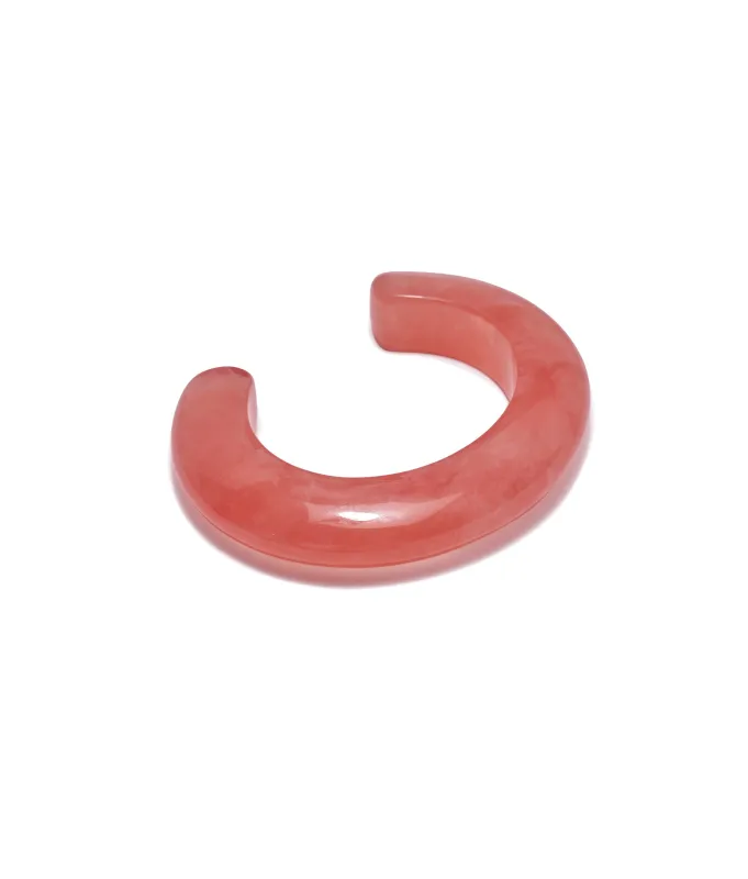 Ridge Cuff in Marbled Grapefruit made by Lizzie Fortunato