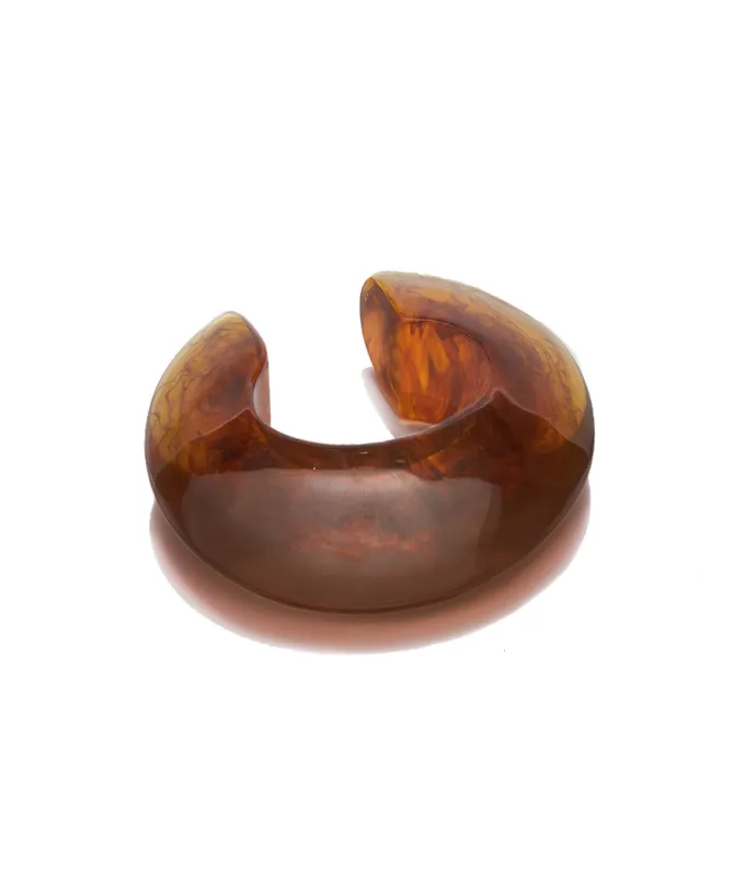 Arc Cuff in Tortoise made by Lizzie Fortunato