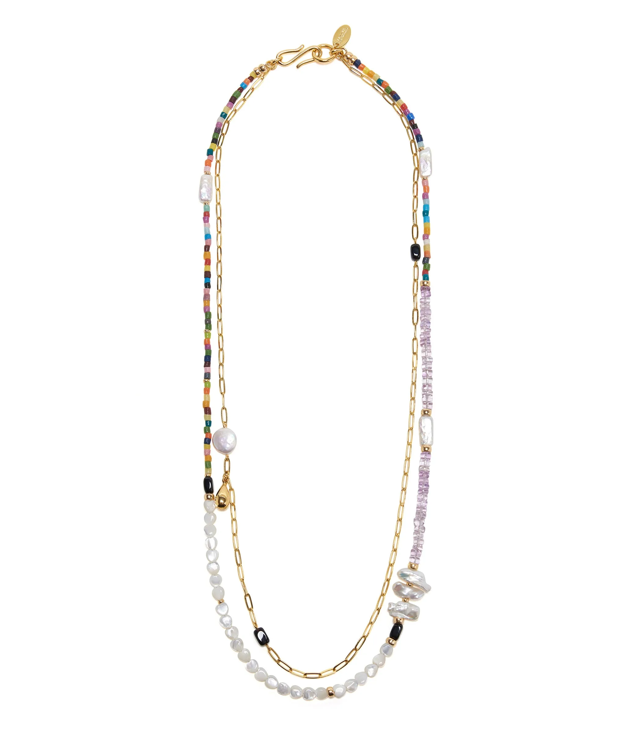 Take Two Necklace in Rainbow sold by Lizzie Fortunato product image thumbnail 2