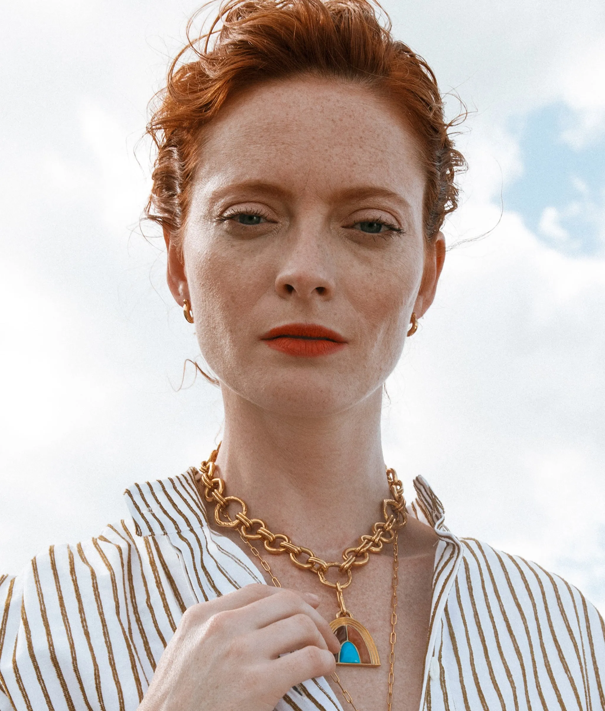 Pot Of Gold Necklace In Seaside sold by Lizzie Fortunato product image thumbnail 2