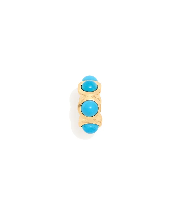 14k Gold Spacer in Turquoise made by Lizzie Fortunato