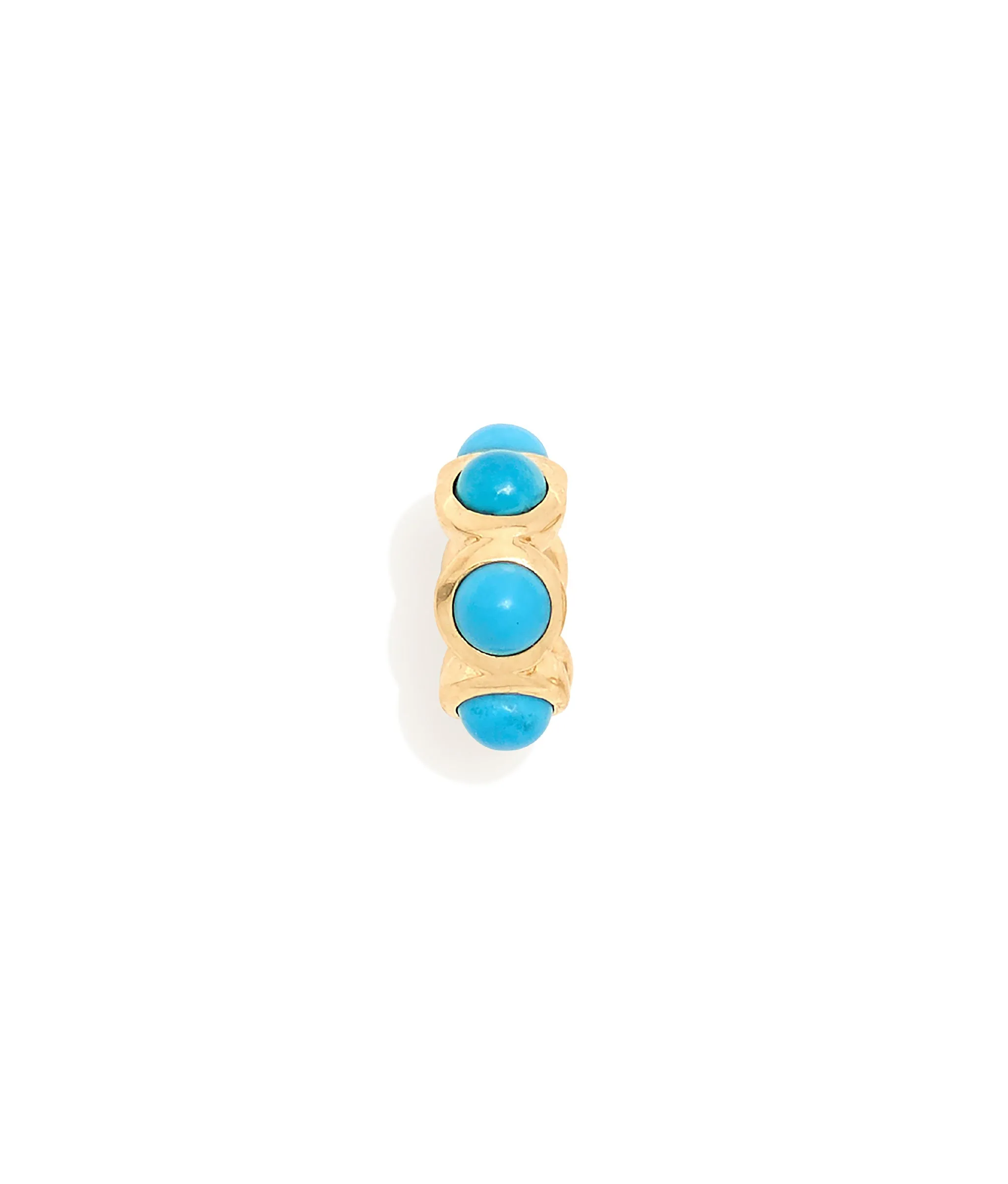 14k Gold Spacer in Turquoise sold by Lizzie Fortunato