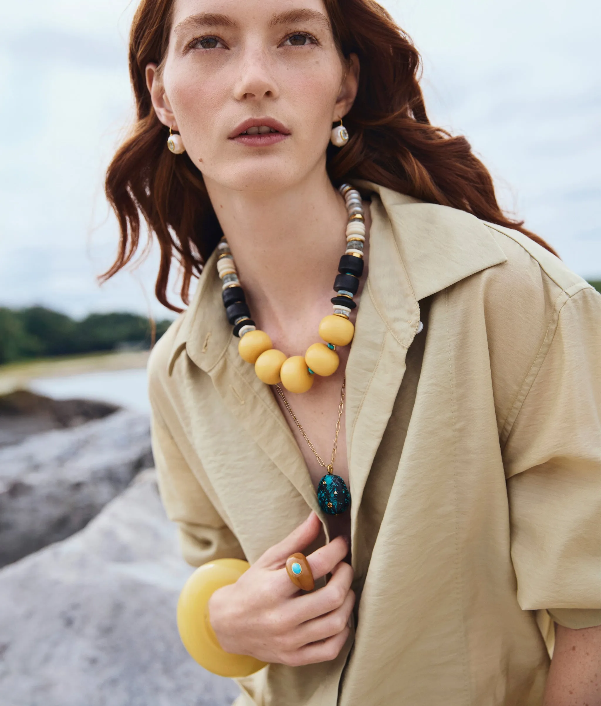 Arc Cuff in Lemon sold by Lizzie Fortunato product image thumbnail 2