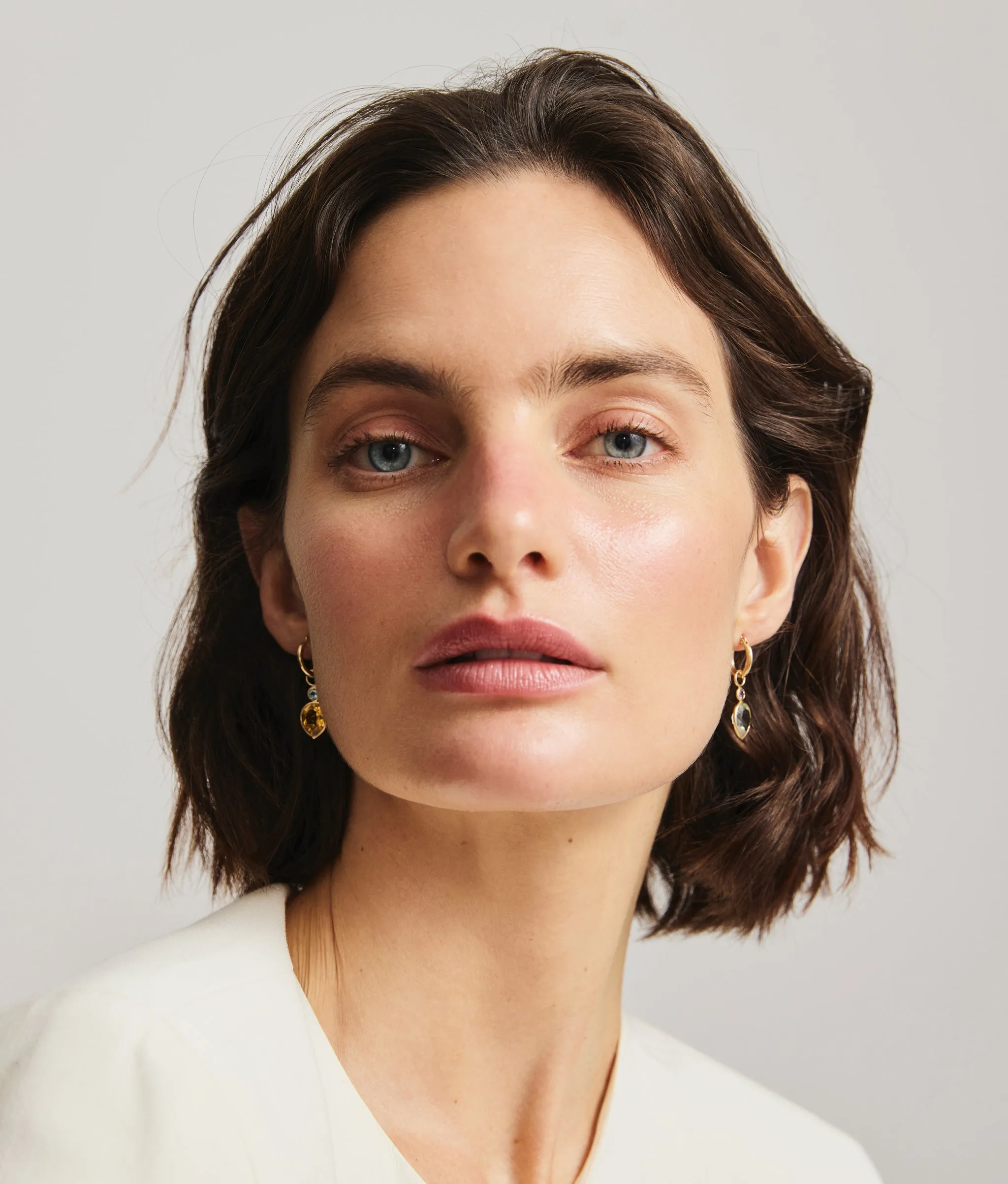 15mm 14k Gold Hoops sold by Lizzie Fortunato product image thumbnail 3