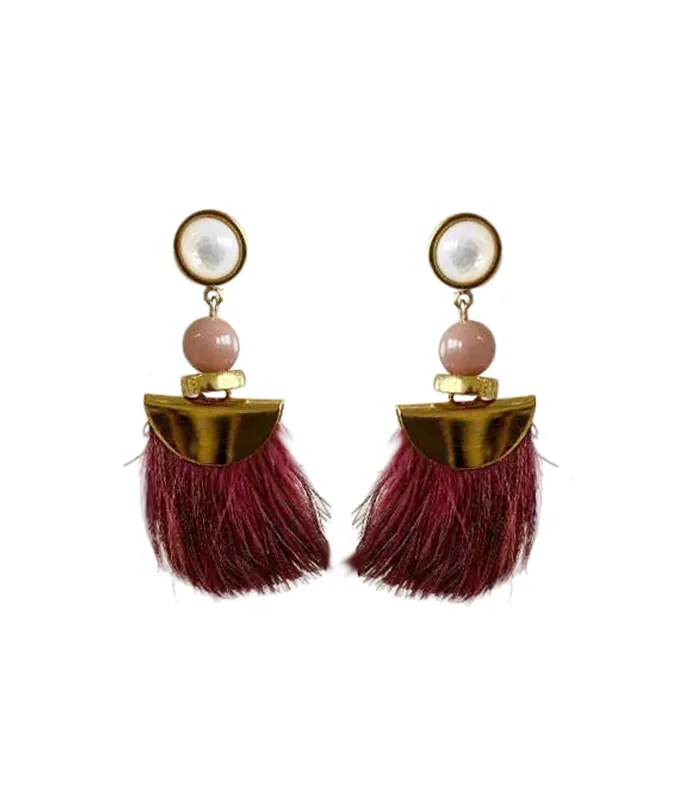 Parrot Earrings in Watermelon sold by Lizzie Fortunato