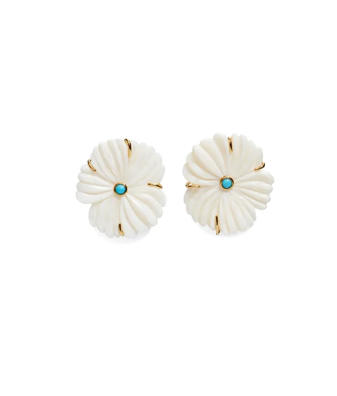 New Bloom Studs in Pearl made by Lizzie Fortunato