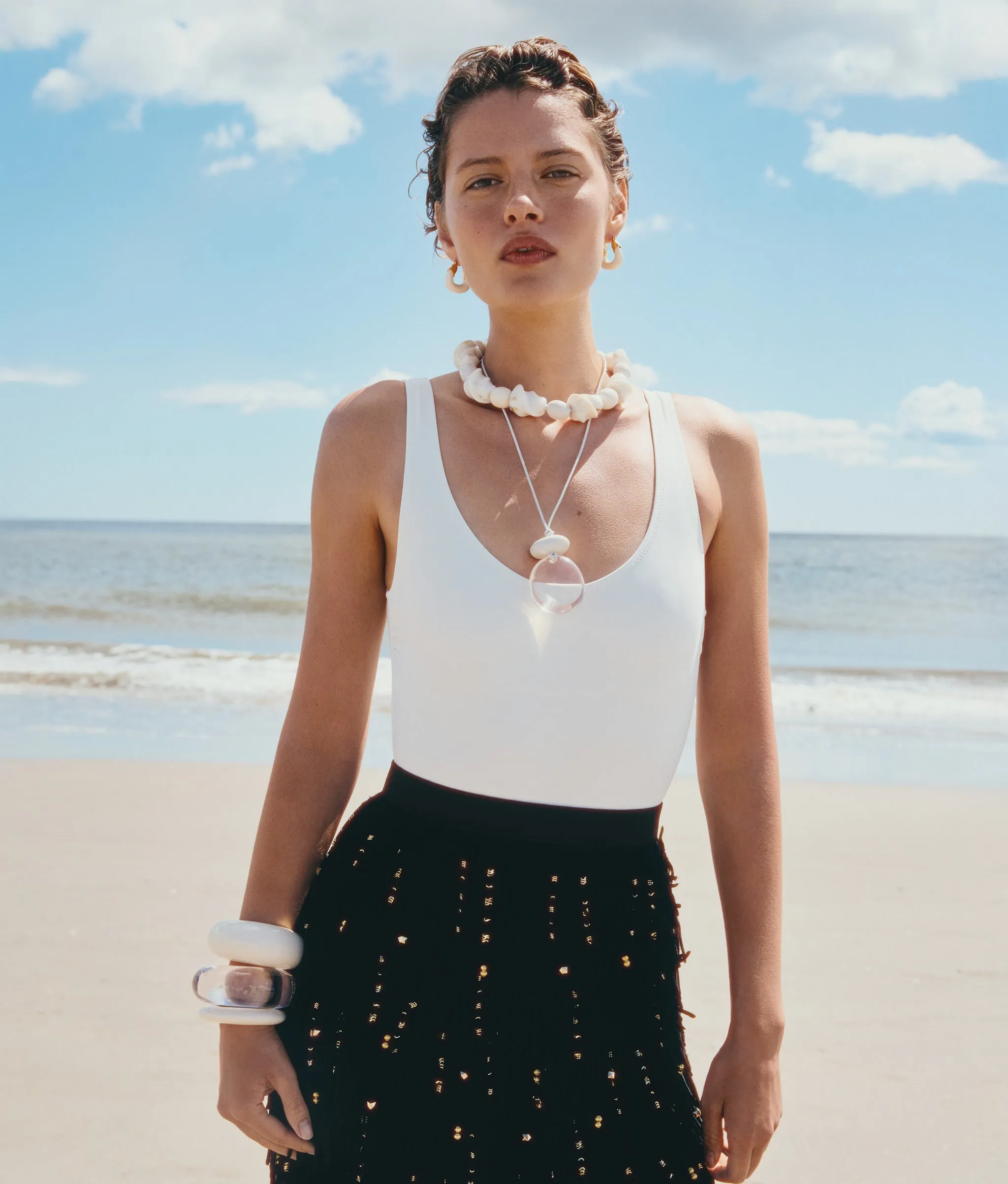 Ridge Cuff in Alabaster sold by Lizzie Fortunato product image thumbnail 3