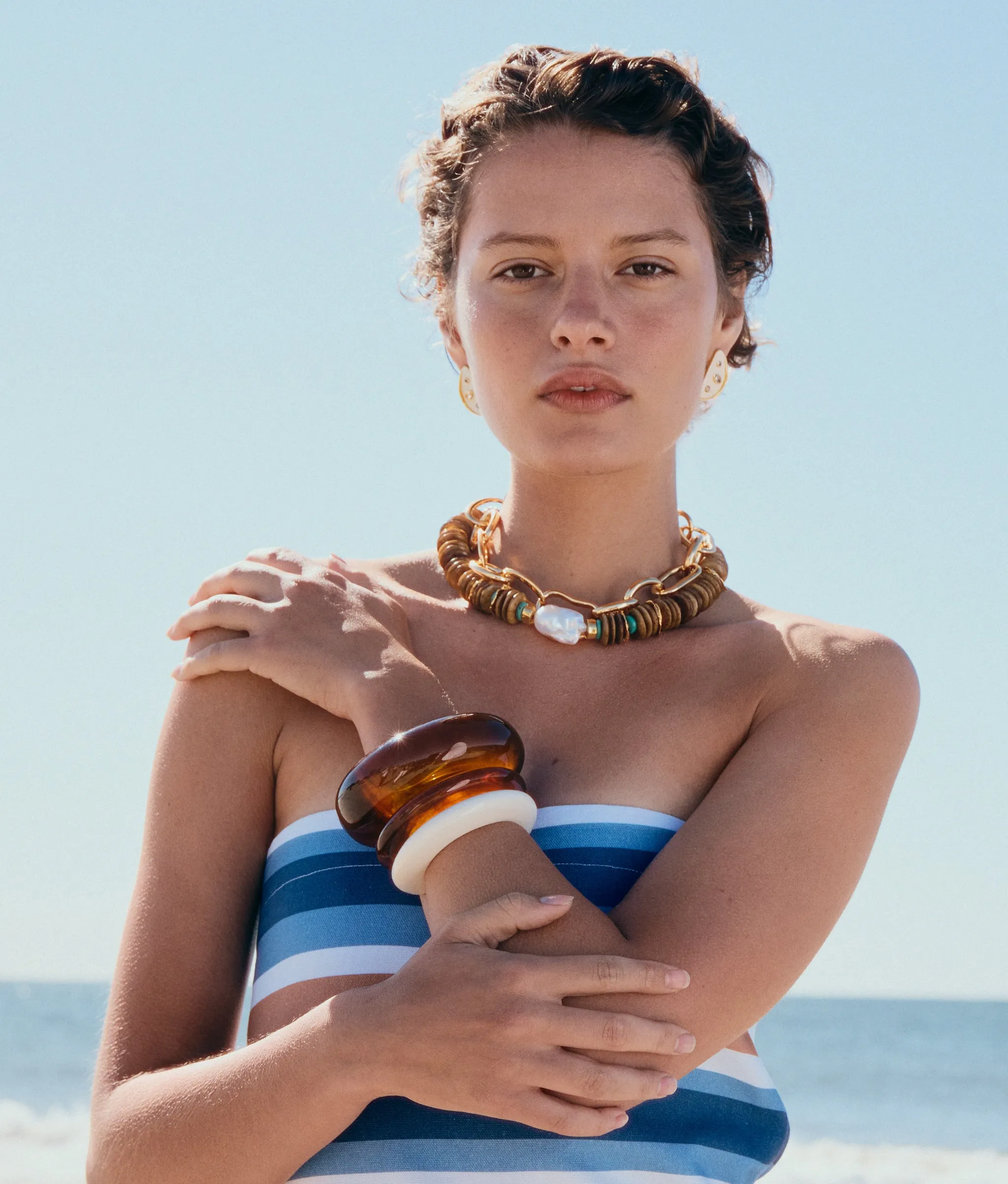 Ridge Cuff in Alabaster sold by Lizzie Fortunato product image thumbnail 2