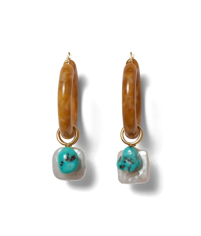 Spritz Hoops In Adriatic made by Lizzie Fortunato