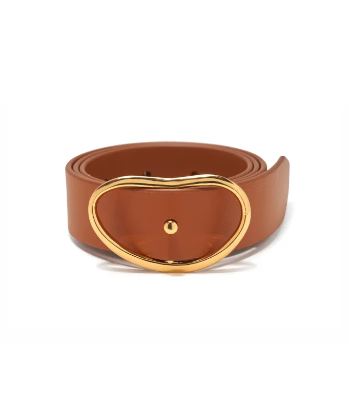 Wide Georgia Belt in Tan made by Lizzie Fortunato