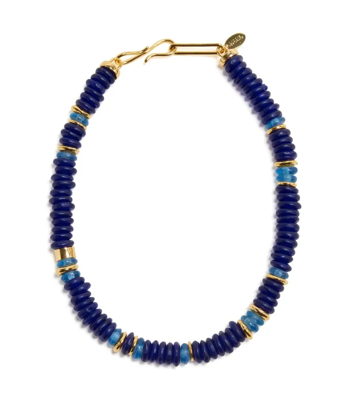 Laguna Necklace In Cobalt made by Lizzie Fortunato