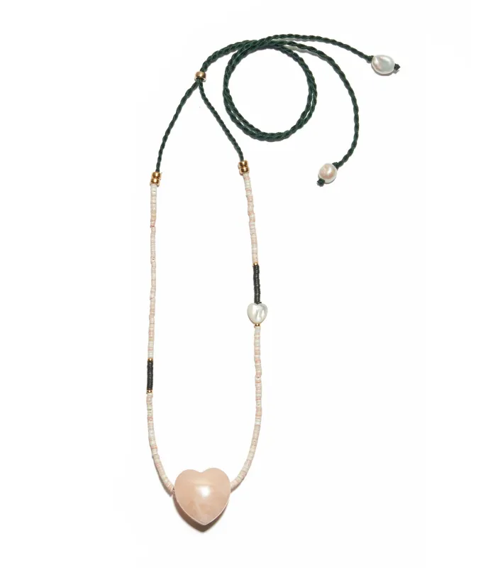 Gemini Necklace in Campari made by Lizzie Fortunato