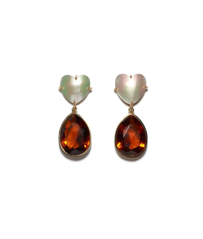 Topaz Drop Earrings made by Lizzie Fortunato