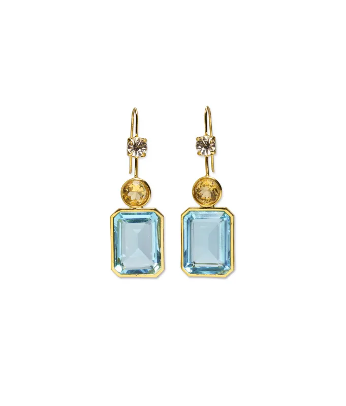 Azulejo Tile Earrings made by Lizzie Fortunato