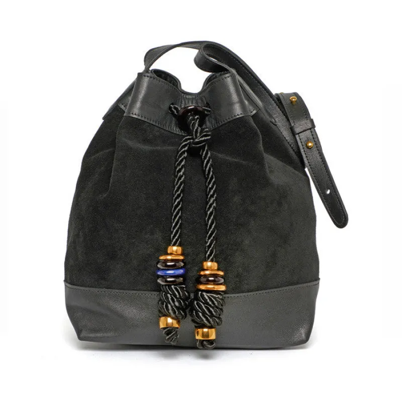 Bucket Bag In Jet sold by Lizzie Fortunato