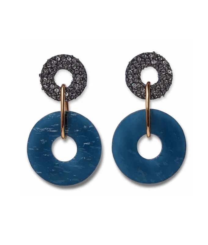 Indigo Earrings made by Lizzie Fortunato