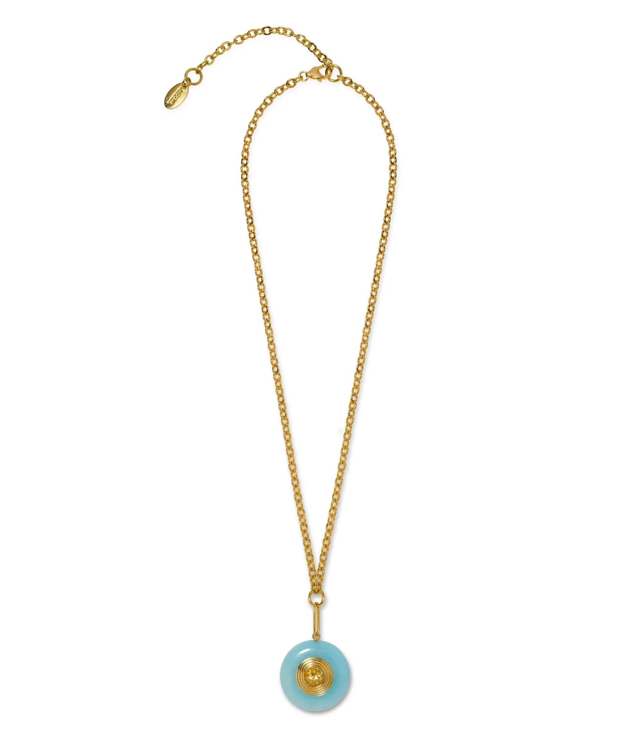 Reflecting Pool Pendant Necklace in Blue sold by Lizzie Fortunato