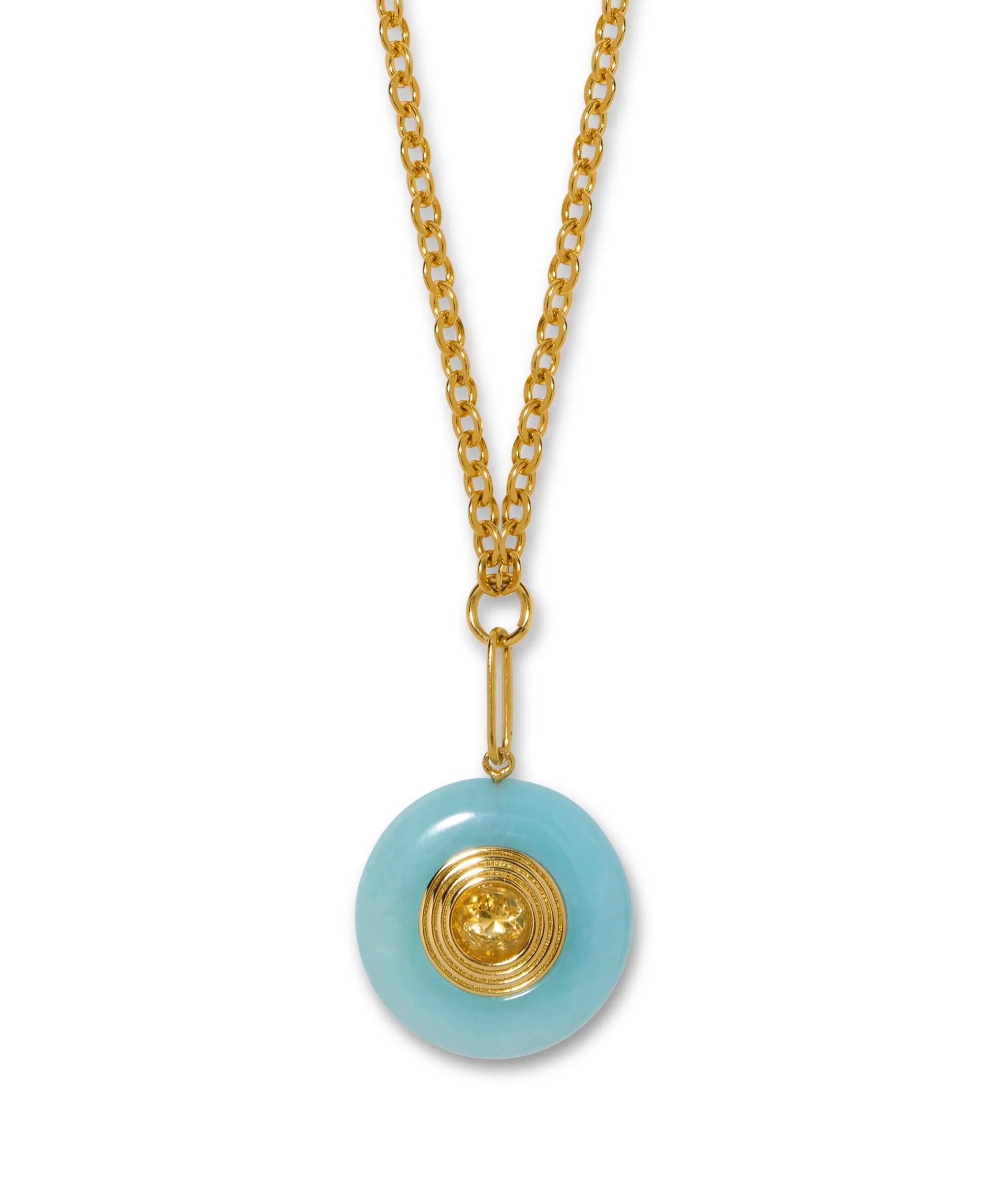 Reflecting Pool Pendant Necklace in Blue sold by Lizzie Fortunato product image thumbnail 2