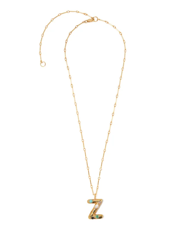Confetti Letter “Z” Necklace made by Lizzie Fortunato