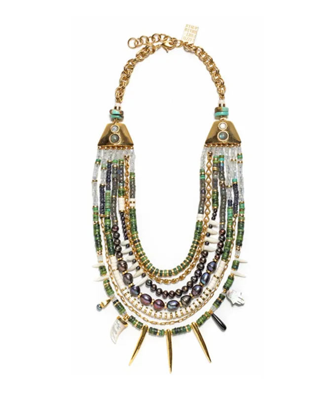 Turquoise Riad Necklace made by Lizzie Fortunato