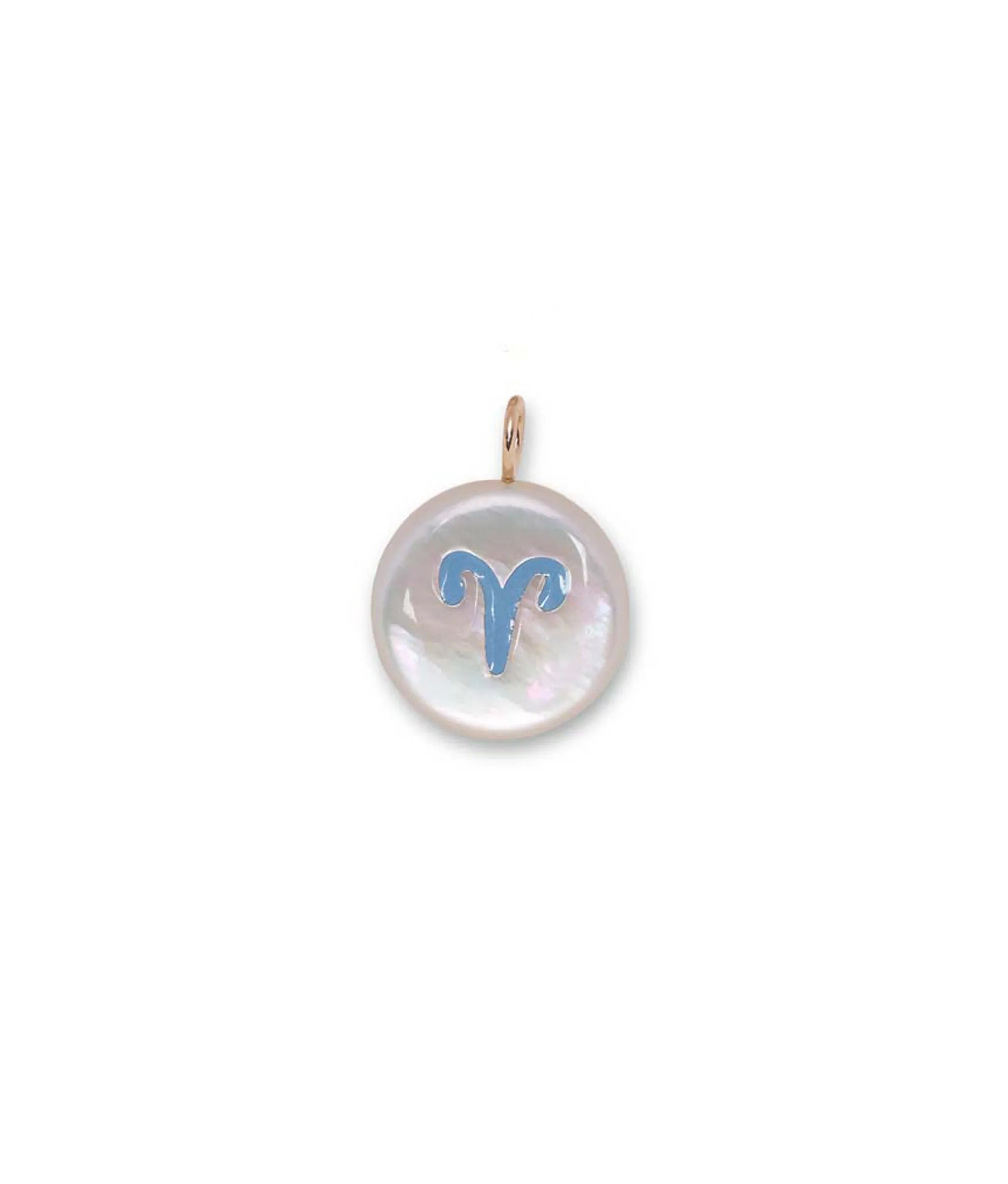14k Gold Star Sign Necklace Charm in Aries sold by Lizzie Fortunato product image thumbnail 5