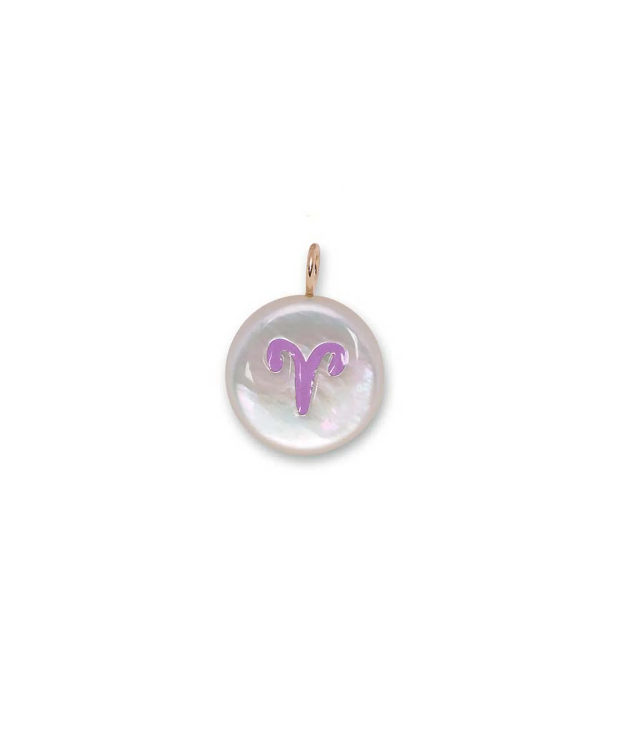 14k Gold Star Sign Necklace Charm in Aries sold by Lizzie Fortunato product image thumbnail 3
