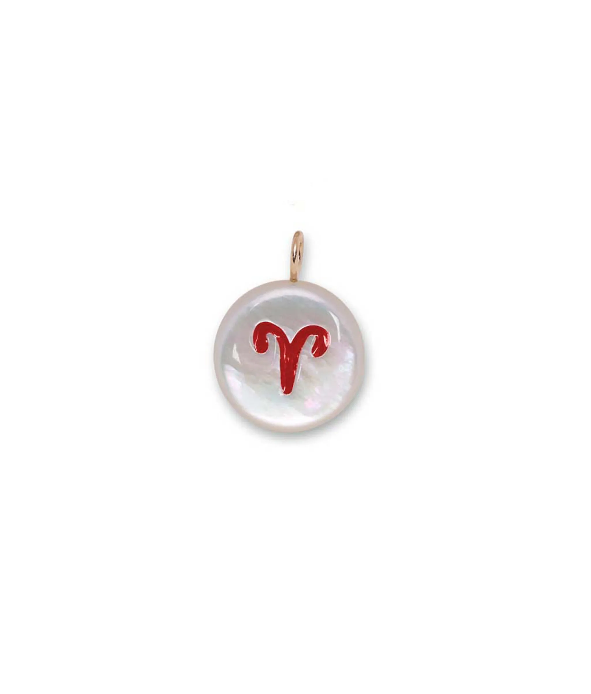 14k Gold Star Sign Necklace Charm in Aries sold by Lizzie Fortunato product image thumbnail 4