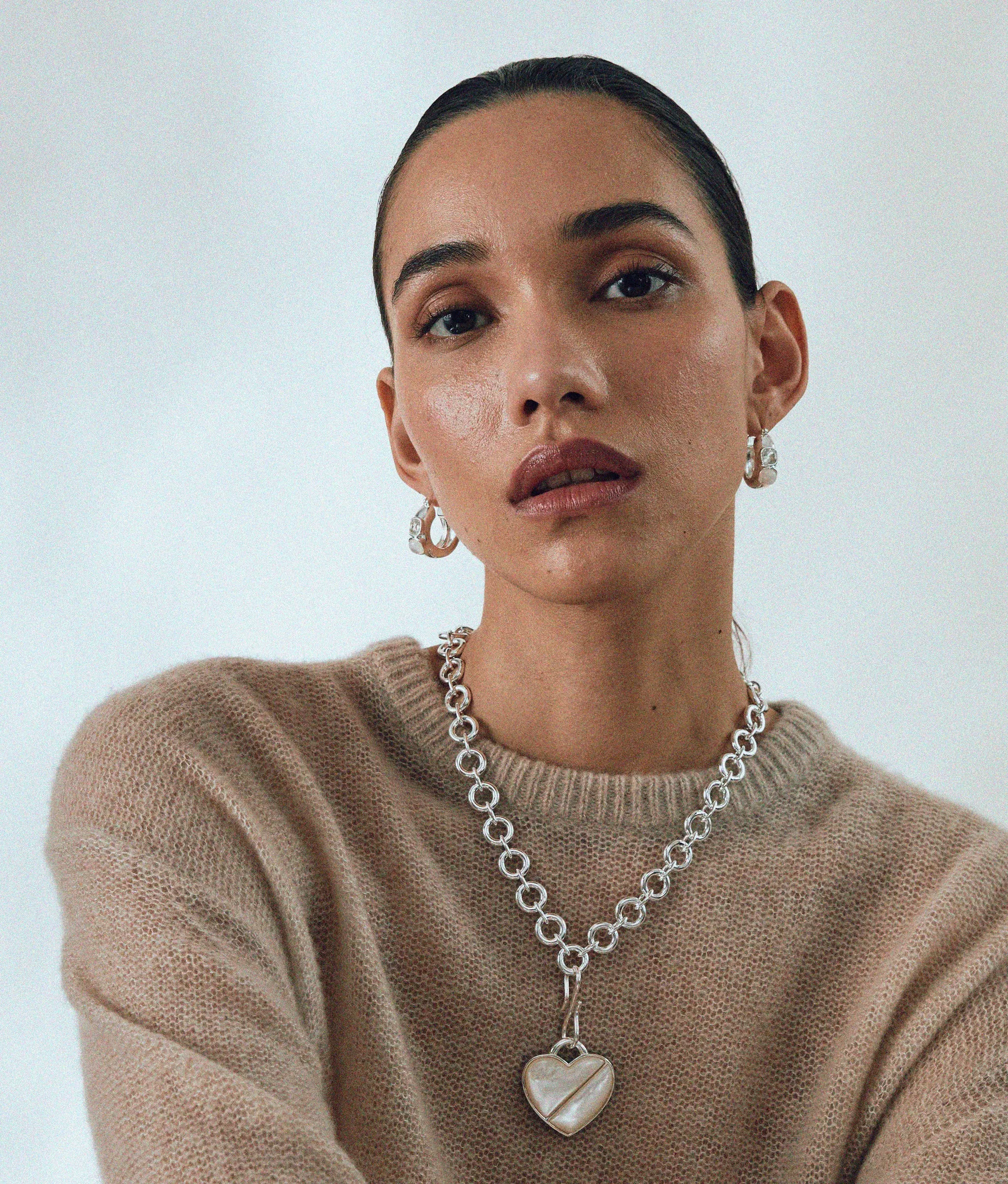 Heart Pendant in Silver sold by Lizzie Fortunato product image thumbnail 2