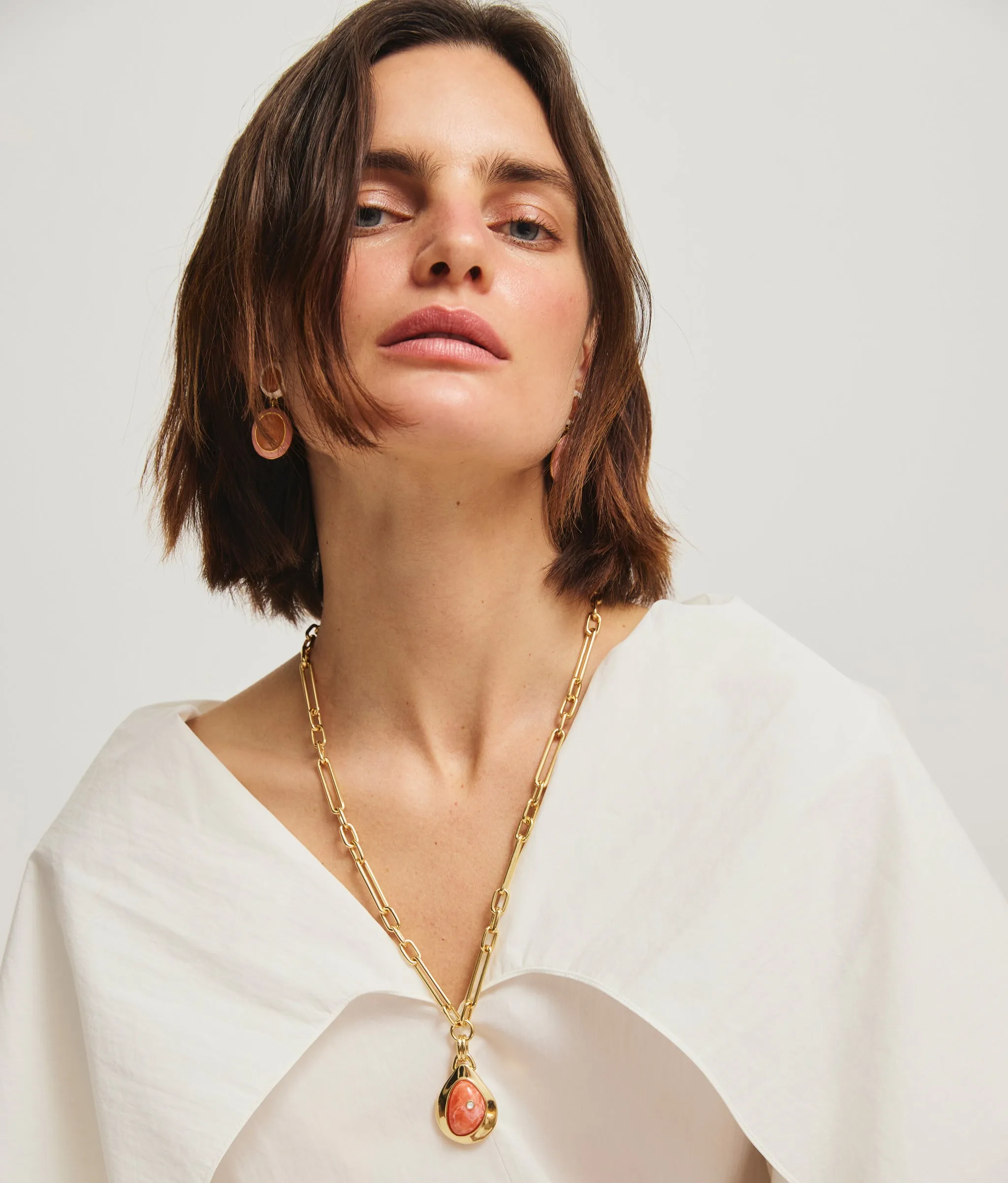 Papaya Earrings in Blush sold by Lizzie Fortunato product image thumbnail 3