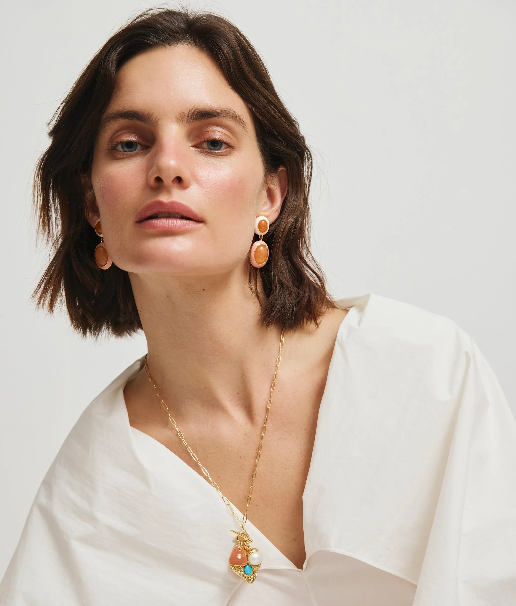 Papaya Earrings in Blush sold by Lizzie Fortunato product image thumbnail 2