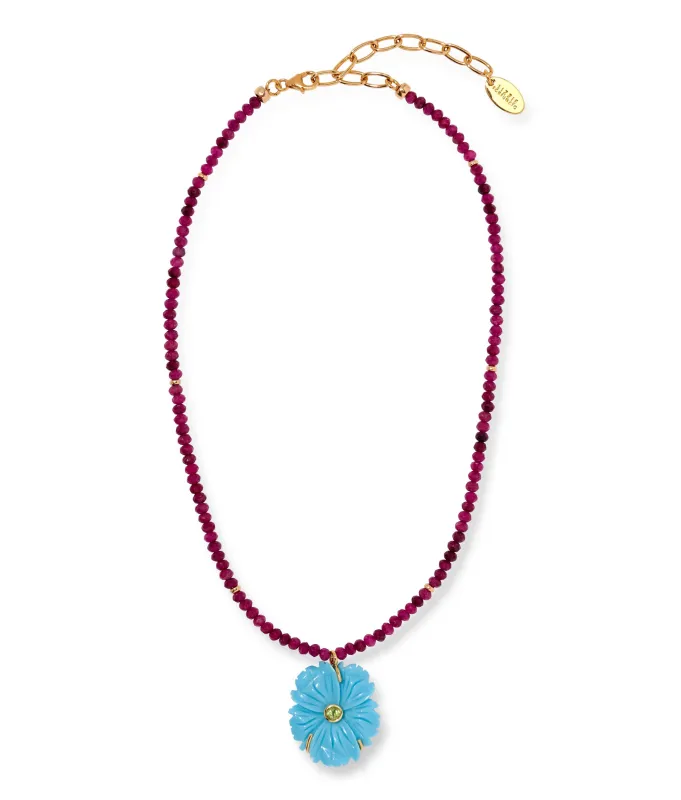 New Bloom Necklace in Cerulean made by Lizzie Fortunato
