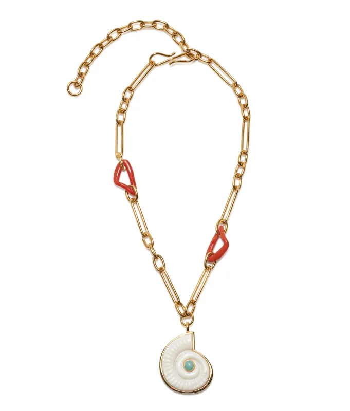 Sirena Shell Necklace sold by Lizzie Fortunato