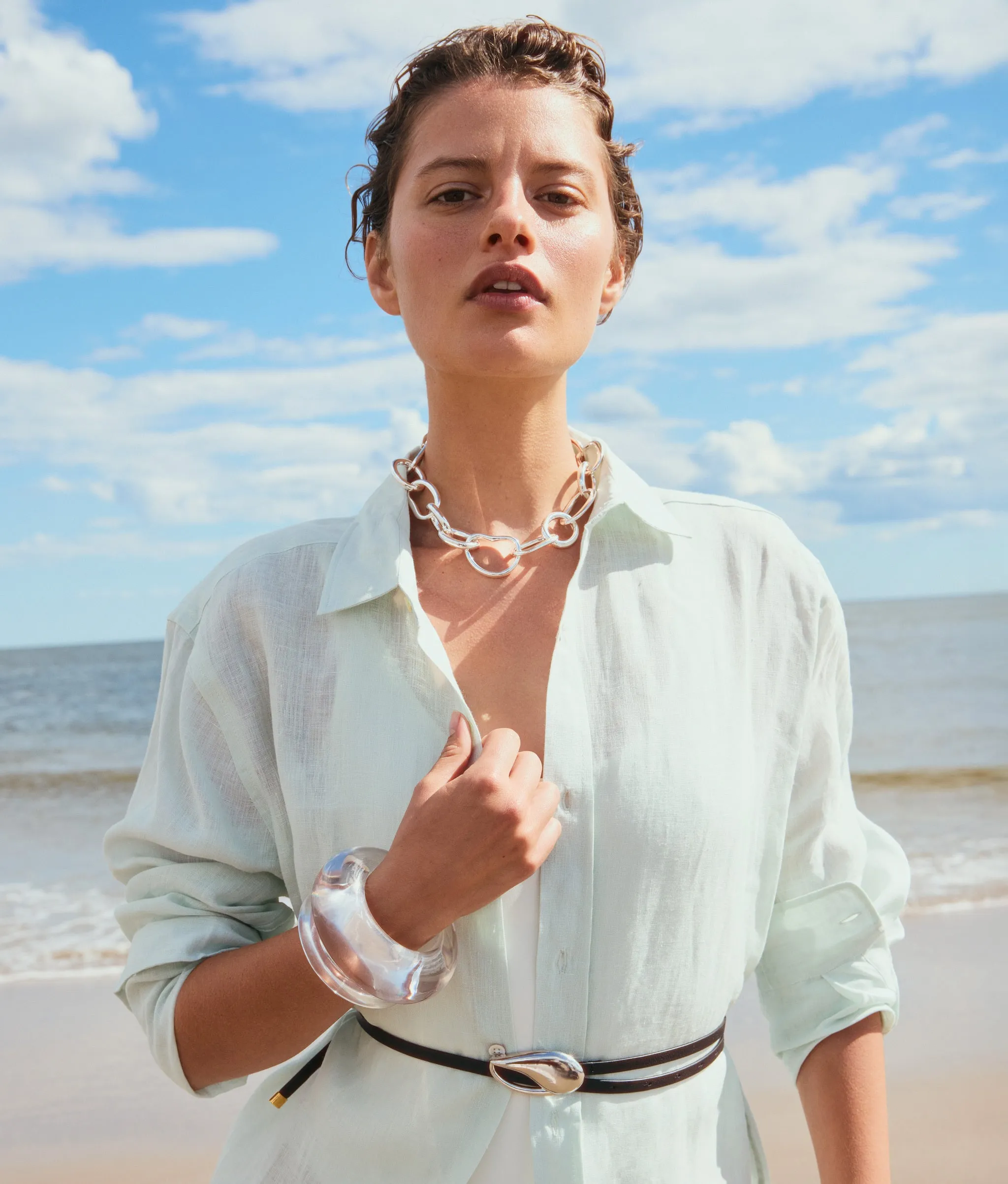 Estelle Belt in Silver sold by Lizzie Fortunato product image thumbnail 3