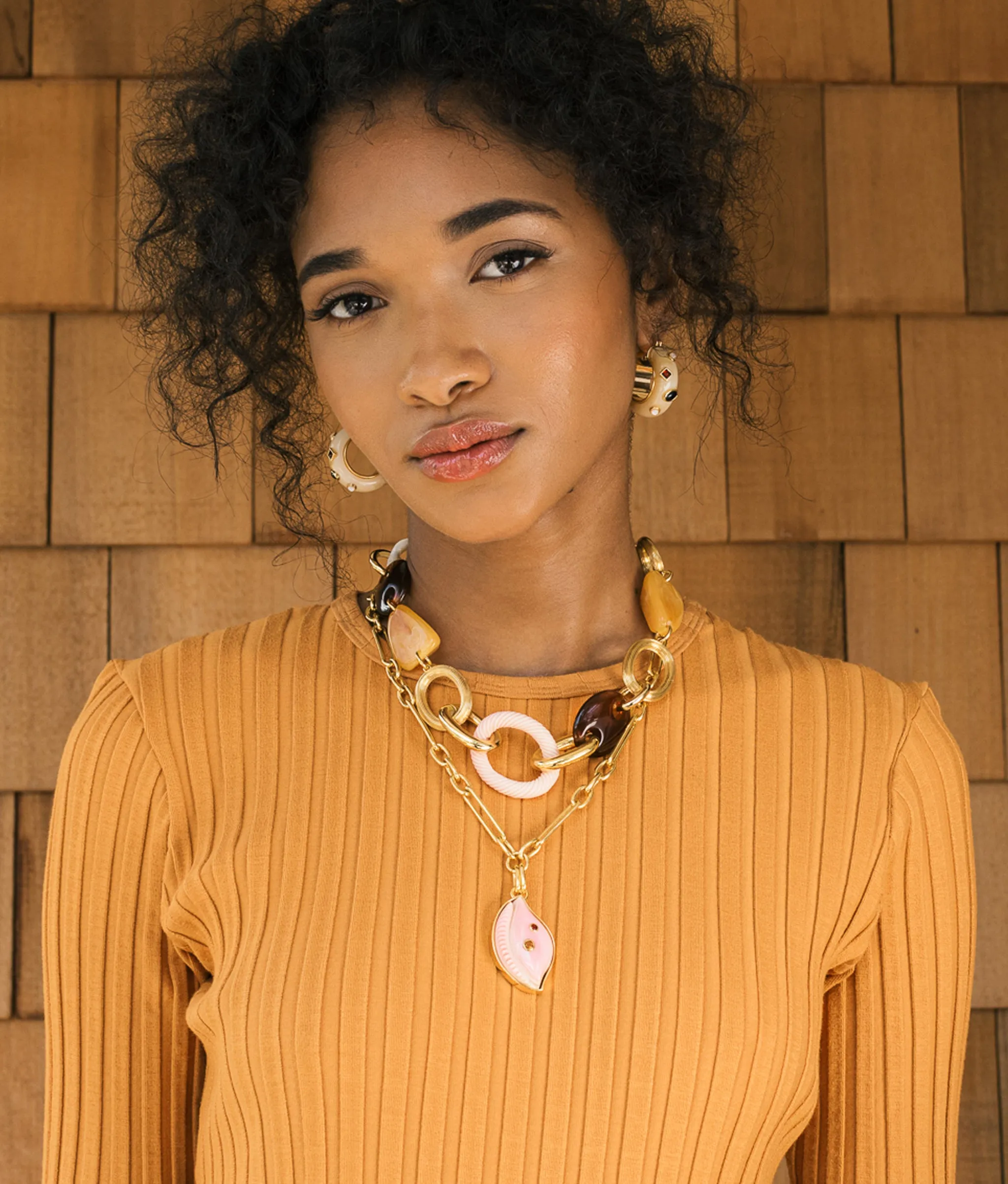 La Bomba Hoops in Cream sold by Lizzie Fortunato product image thumbnail 2