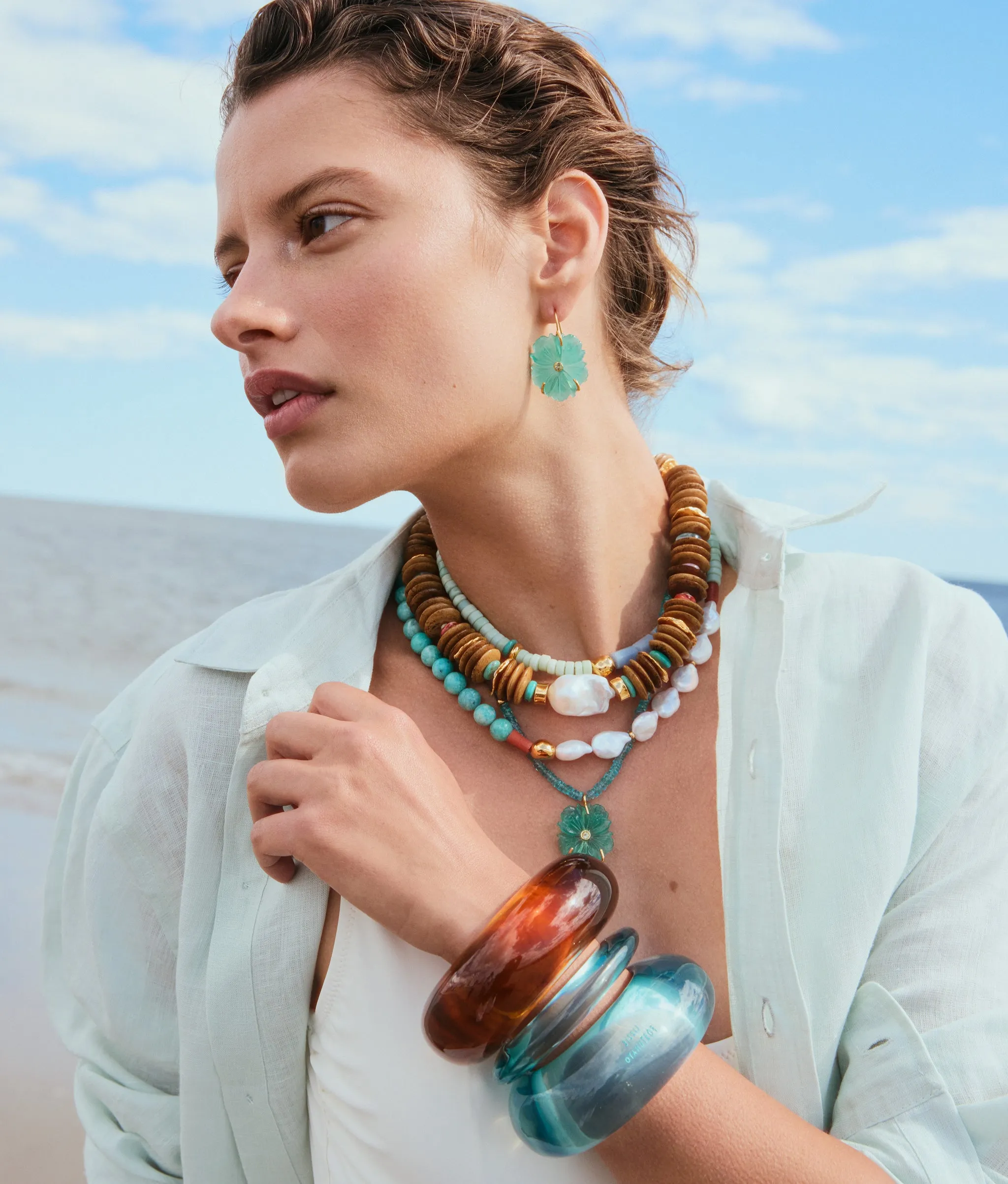 Cabana Necklace in Isla sold by Lizzie Fortunato product image thumbnail 2