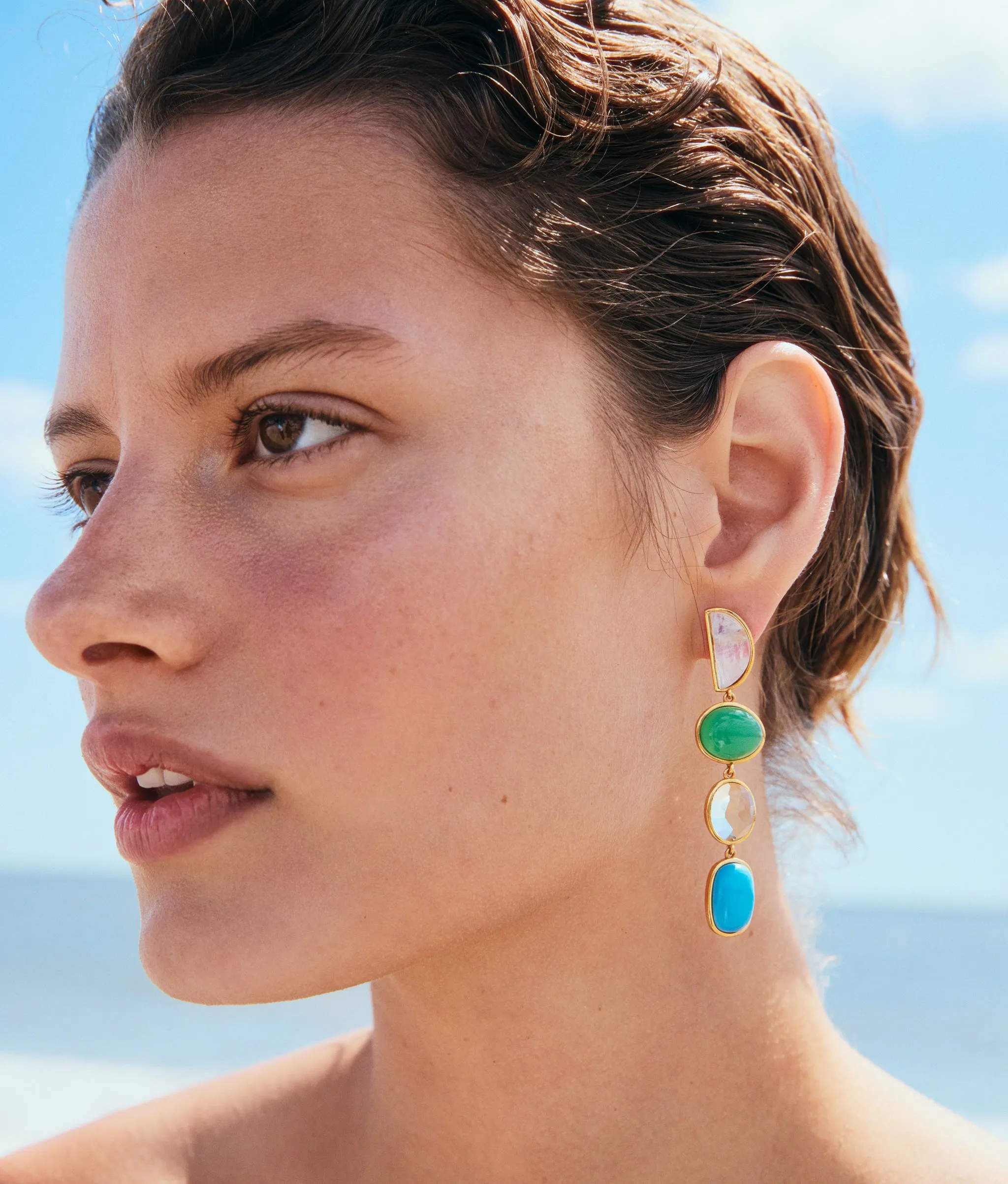 Cala Drop Earrings sold by Lizzie Fortunato product image thumbnail 2