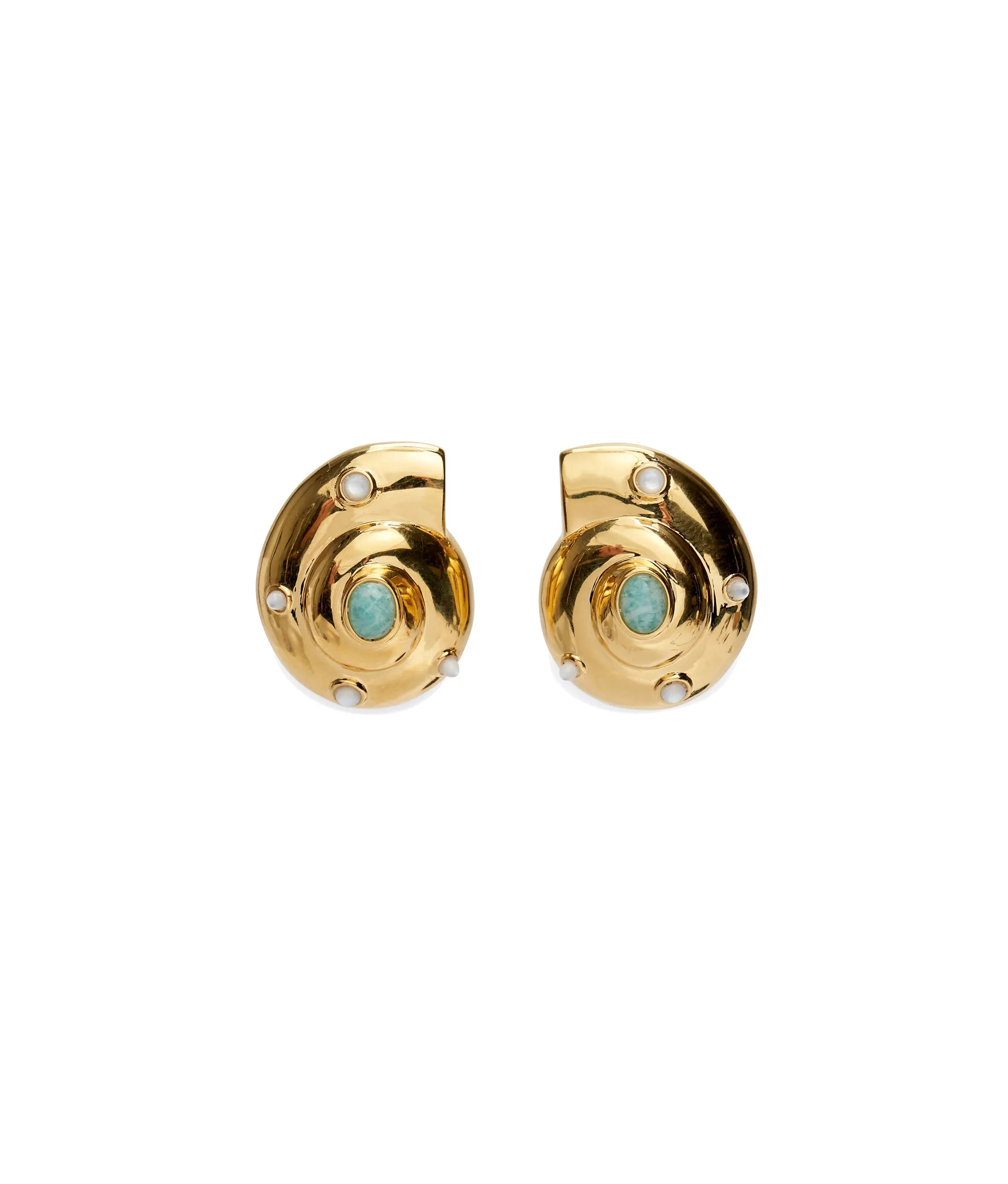 Nautilus Stud Earrings sold by Lizzie Fortunato