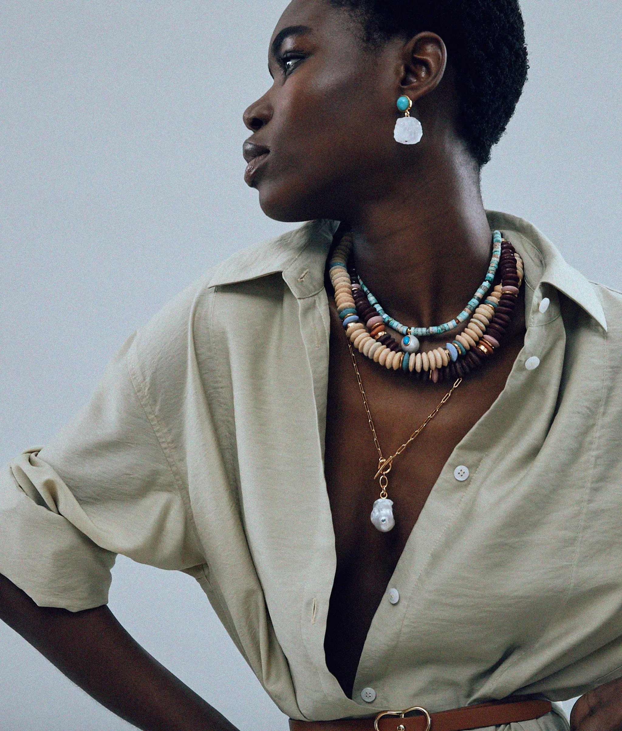 Pomelo Pearl Necklace sold by Lizzie Fortunato product image thumbnail 2