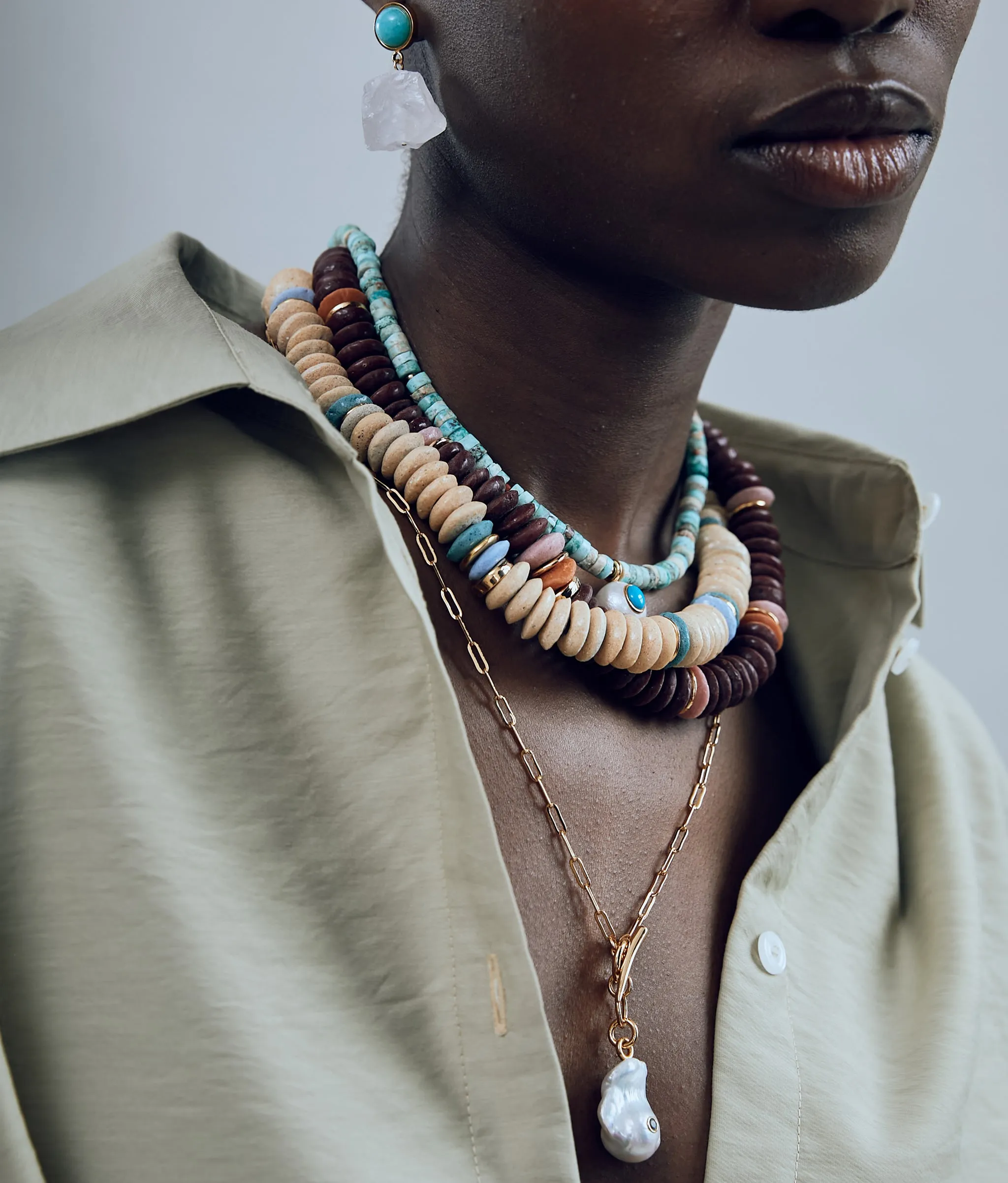 Pomelo Pearl Necklace sold by Lizzie Fortunato product image thumbnail 3