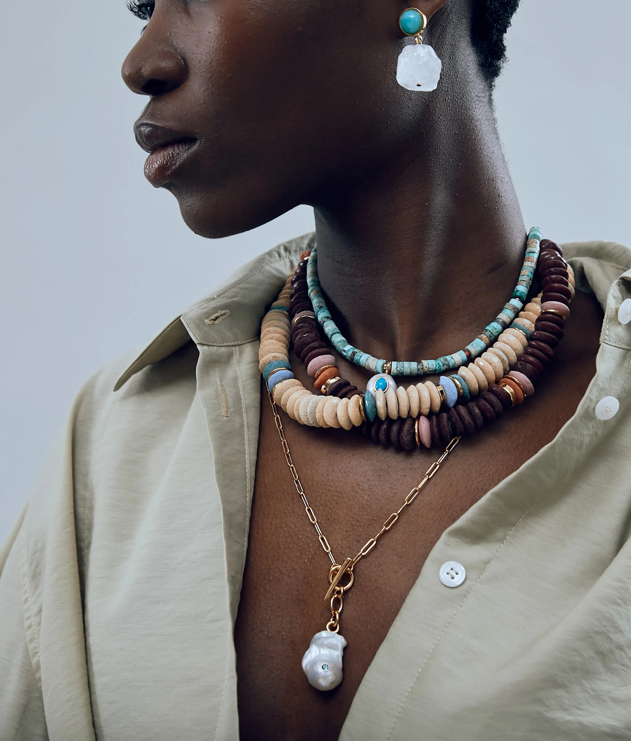 Pomelo Pearl Necklace sold by Lizzie Fortunato product image thumbnail 4