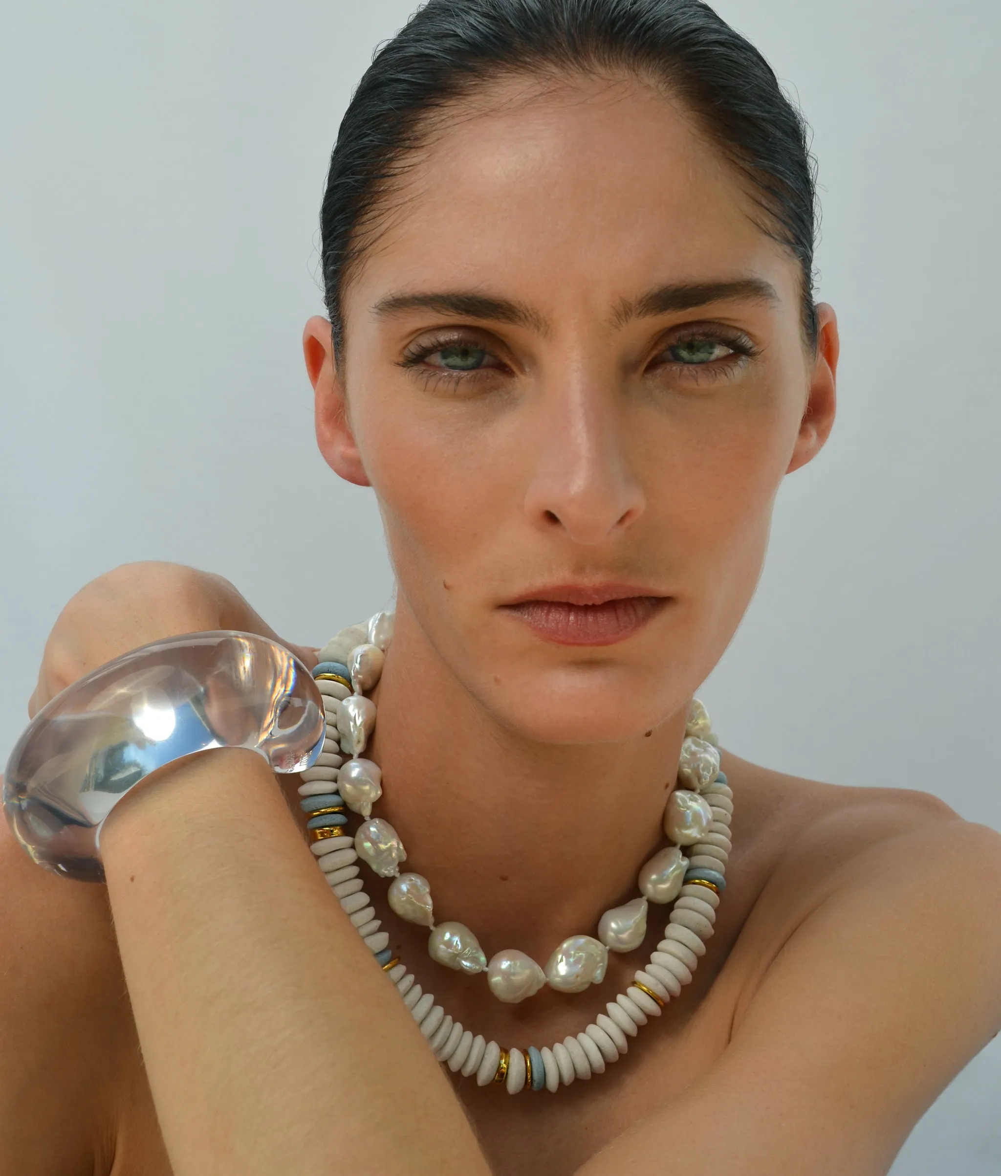 Laguna Necklace in White sold by Lizzie Fortunato product image thumbnail 2