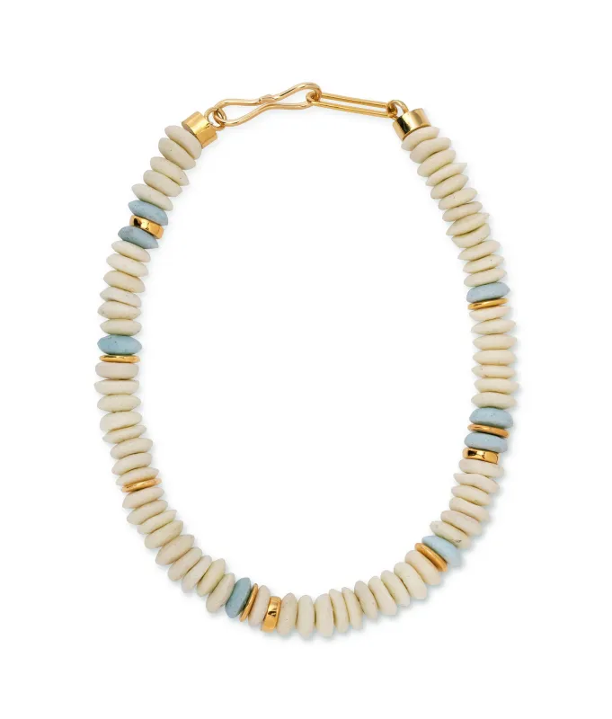 Laguna Necklace in White made by Lizzie Fortunato