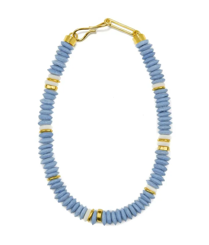 Laguna Necklace in Sky Blue made by Lizzie Fortunato