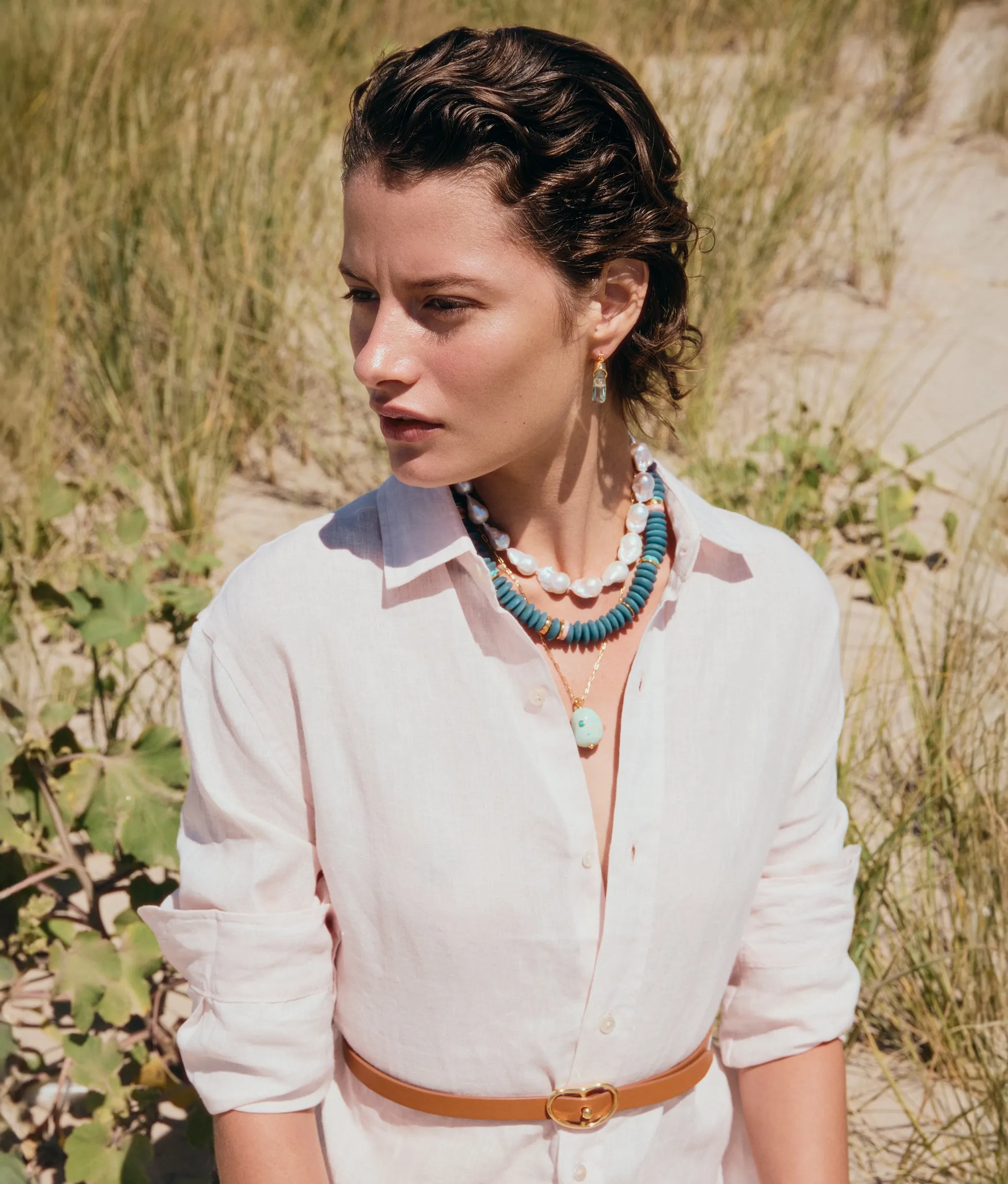 Laguna Necklace in Turquoise Ocean sold by Lizzie Fortunato product image thumbnail 2