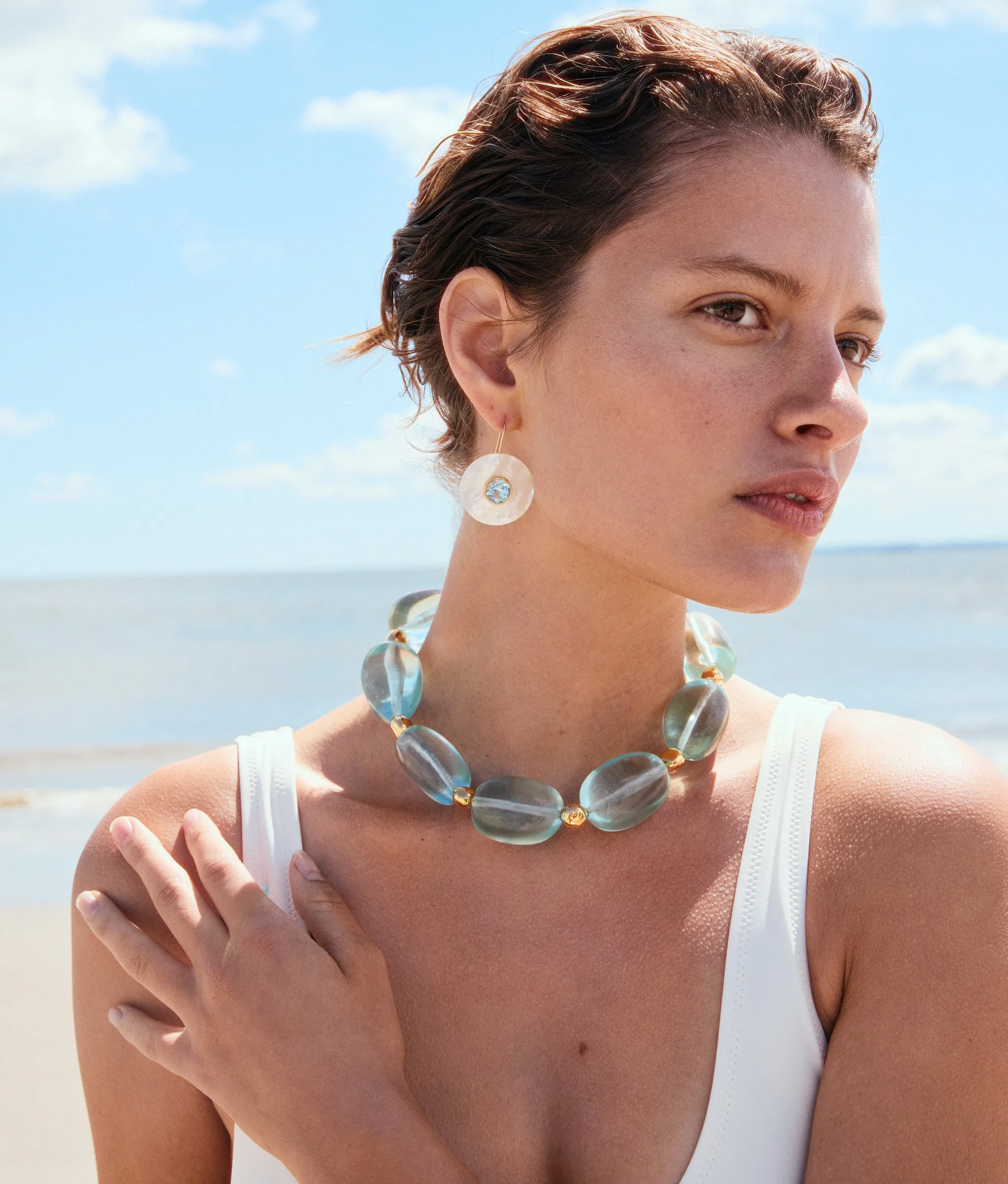 Lobos Collar in Poolside sold by Lizzie Fortunato product image thumbnail 2